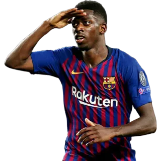 🕵‍♂️ deportes, fútbol, fútbol, atleta, jugador, FC Barcelona, Dembele telegram sticker