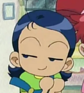 😏 anime, cartoon, character, smug telegram sticker