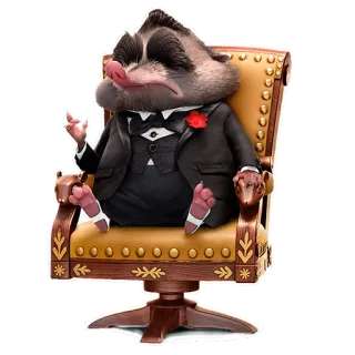 💼 animal, suit, chair, seated, gangster telegram sticker
