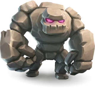 👾 Golem โกเลม, ตัวละครในวิดีโอเกม, สิ่งมีชีวิตหิน, สัตว์ประหลาดหิน, แฟนตาซี, สัตว์ประหลาด telegram sticker