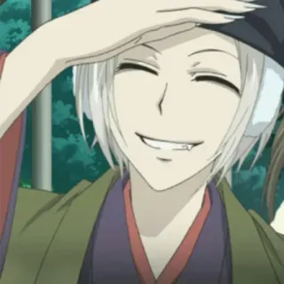 🤍 Tomoe Kamisama Kiss アニメ, 狐, 漫画, 笑顔, 巴衛, 神様はじめました whatsapp sticker