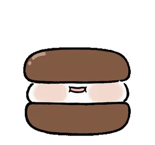 🥯 Macaron, Sobremesa, Doce, Comida, Fofo, Desenho animado telegram sticker