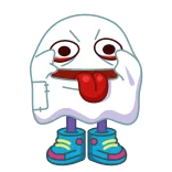 🤪 fantôme, dessin animé, monstre, autocollant telegram sticker