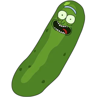 🥒 Rick Sanchez Rick and Morty dibujos animados, pepinillo, Rick y Morty, Rick pepinillo, animado telegram sticker