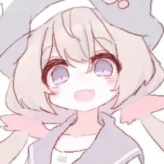 🧸 สาวอนิเมะ, การ์ตูน, น่ารัก, ภาพประกอบ, คาวาอิ, มังงะ telegram sticker