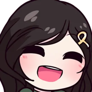 😁 Anime, Garota, Desenho animado, Feliz, Sorriso telegram sticker