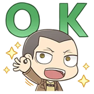 👍 OK okay, agreement, approval, positive, good, yes, cartoon telegram sticker