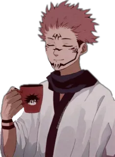 ☺️ Sukuna Jujutsu Kaisen Anime, Manga, Charakter, Tasse, Trinken, Sukuna, Jujutsu Kaisen telegram sticker