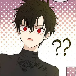 🐈‍⬛️ ?? アニメ, 質問, 混乱, 漫画, キャラクター, 表情 telegram sticker