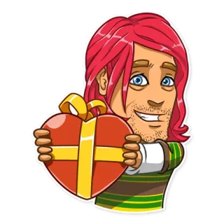 💝 nhân vật, trái tim, hoạt hình whatsapp sticker