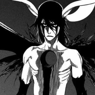 🌕 Ulquiorra Cifer Bleach 애니메이션, 만화, 몬스터, 고딕, 어두운, 울키오라, 시퍼 telegram sticker