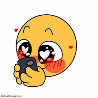 🥺 @AndCoxinhazz Emoji, Amor, Corazones, Lindo, Sonrojarse, Teléfono, Mensajes de texto telegram sticker