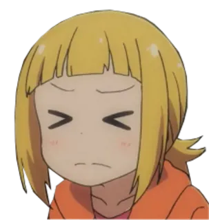 😫 Anime, Kartun, Gadis, Karakter, Sedih, Ekspresi whatsapp sticker
