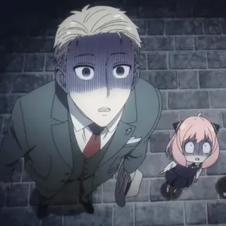 🥜 Anya Forger Spy x Family anime, family, surprise, shock, shocked whatsapp sticker