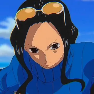 📚 Nico Robin One Piece nico robin, one piece, anime, character, woman whatsapp sticker