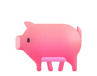 🐖 pig, animal, pink, cartoon, farm, cute telegram sticker