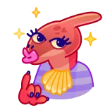 😚 恐竜, 漫画, ジェスチャー, 動物, 面白い, 可愛い telegram sticker