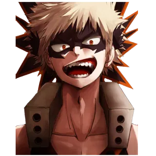 😠 Bakugo My Hero Academia anime, manga, My Hero Academia, Bakugo, Katsuki Bakugo telegram sticker