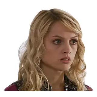 😐 женщина, блондинка, лицо, выражение, стикер whatsapp sticker