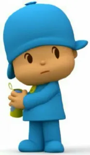 🤨 Pocoyo pocoyo, cartoon, personage, tv serie telegram sticker