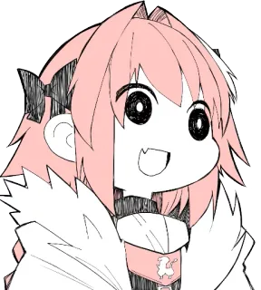 😲 Anime, Mangá, Desenho animado, Fofo, Sorriso, Kawaii telegram sticker