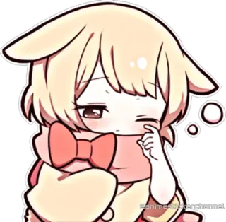 🥱 @animestickerchannel Anime, Sticker, Kawaii, Süß, Cartoon, Chibi telegram sticker