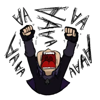 🤬 HAHAHAHA risada, choro, comédia, drama, reação telegram sticker