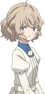 😒 Аниме девушка, Персонаж, Анимация, Милый, Мультфильм, Манга telegram sticker