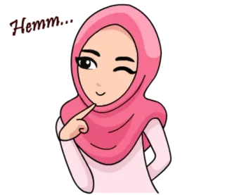 Couple Hijab Diary @tikelku whatsapp stickers
