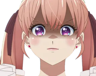 😡 Anime, Arrabbiato/a, Ragazza, Cartone animato, Faccia whatsapp sticker