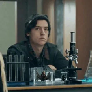 🥀 Jughead Jones Riverdale Jughead Jones, Riverdale, Cole Sprouse, teen drama, science, school, hat telegram sticker