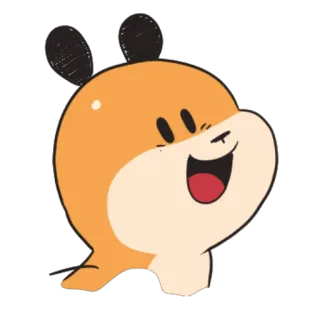 😀 chuột hamster, động vật, hoạt hình, dễ thương, kawaii telegram sticker