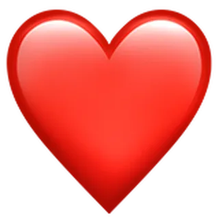 ❤️ 하트, 사랑, 이모티콘, 빨간색 telegram sticker