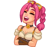 Steamy Julia telegram stickers
