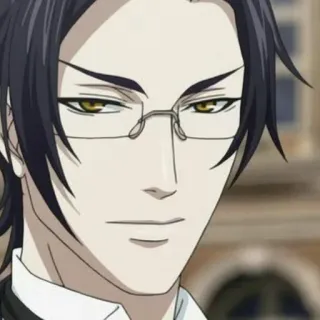 🐾 Sebastian Michaelis Black Butler Anime, Manga, Mayordomo, Demonio, Sebastian, Black Butler whatsapp sticker