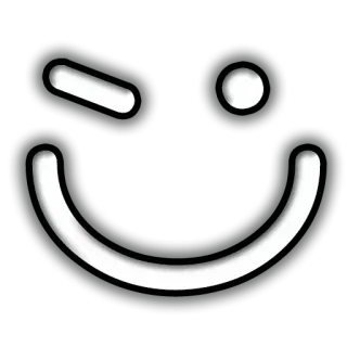 😚 Emoji, Sourire, Clin d'oeil, Joyeux, Dessin animé telegram sticker