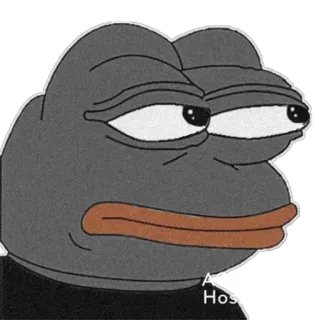 😒 Pepe the Frog pepe, kikker, meme, internet meme, cartoon telegram sticker