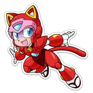 😘 kot, zbroja, robot, kreskówka, postać, słodki, anime, manga telegram sticker