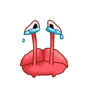 😭 crying, sad, cartoon, tears, emoji, upset telegram sticker