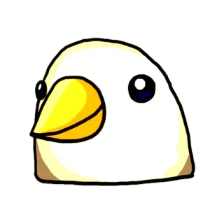 🐦 bird, animal, cartoon, cute, meme telegram sticker