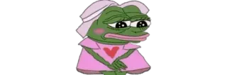 💕 Pepe the Frog pepe, frog, sad, meme, cute telegram sticker