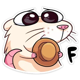 🥺 F Hamster, Cartoon, Tier, Nagetier telegram sticker