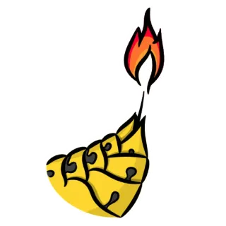 🐝 fogo, sineta, natal, feriado, celebração, chama telegram sticker