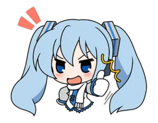 Hatsune Miku SNOW MIKU Collection telegram stickers