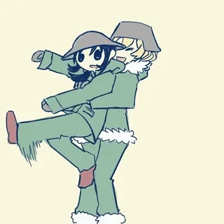 💢 военные, аниме, солдаты, мультфильм, война, шлем telegram sticker