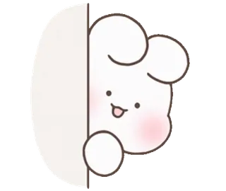 👀 Peeping Bunny telegram sticker
