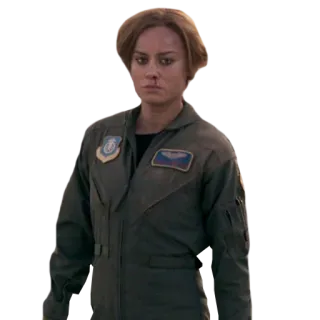 😤 Captain Marvel 漫威, 惊奇队长, 卡罗尔·丹弗斯, 电影, 女性, 飞行员, 超级英雄 telegram sticker