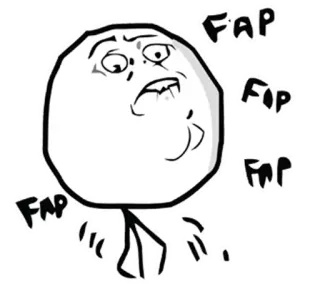 ® FAP FAP FAP Meme, Rage Comic, Meme da Internet, Punheta, Humor telegram sticker