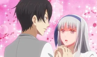 😁 anime, romance, couple, love, characters, cartoon whatsapp sticker