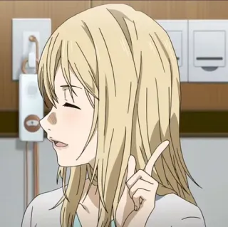 🎻 Kaori Miyazono Your Lie in April アニメ, 宮園かをり, 四月は君の嘘, 金髪, キャラクター, イラスト telegram sticker